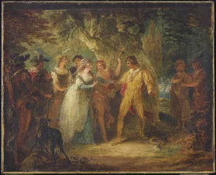 Rosalind und Orlando (Akt V, Szene IV aus Shakespeares Wie es euch gefällt), ca. 1790
